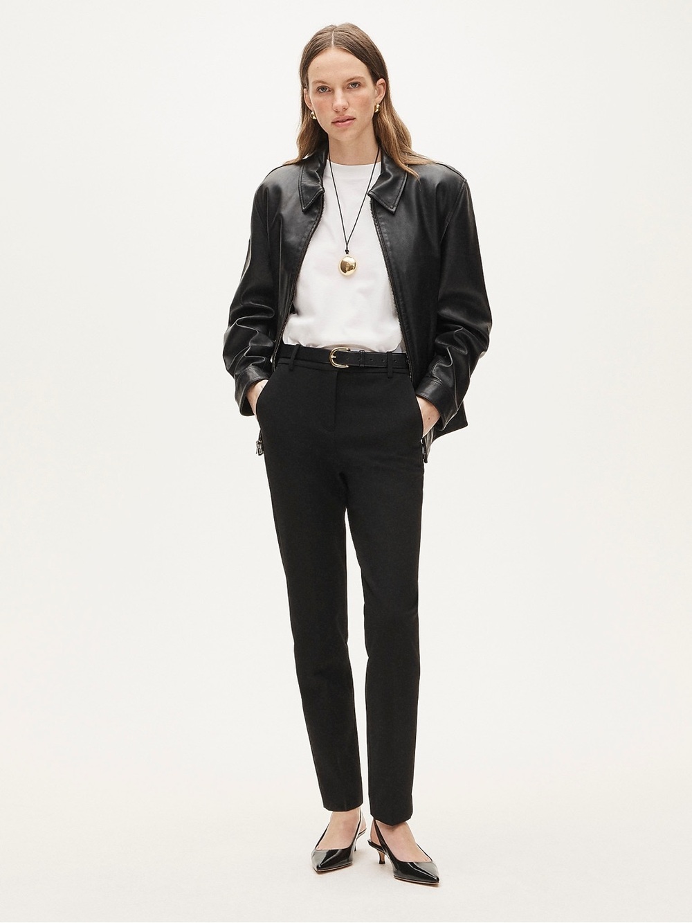 J Crew slim career pant in four-season stretch black